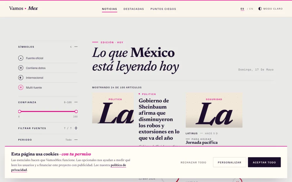 VamosMexico.mx — Platform Strategy. Design and development of a digital platform focused on connecting Mexican communities with local resources and opportunities.